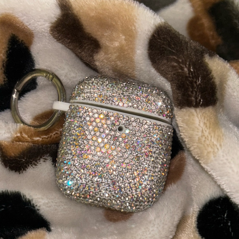 EARBUD Case with clear Rhinestones for AirPods